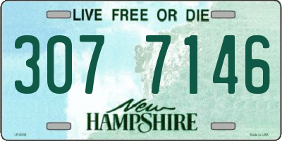 NH license plate 3077146
