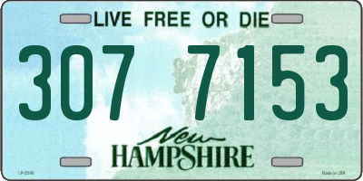 NH license plate 3077153