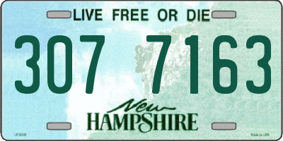 NH license plate 3077163
