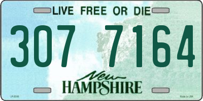 NH license plate 3077164