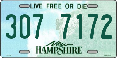 NH license plate 3077172