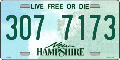 NH license plate 3077173