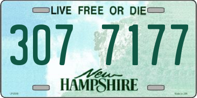 NH license plate 3077177