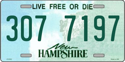 NH license plate 3077197