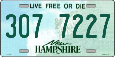 NH license plate 3077227
