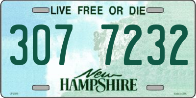 NH license plate 3077232
