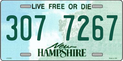 NH license plate 3077267