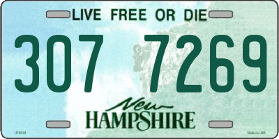 NH license plate 3077269