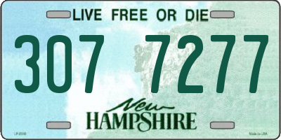 NH license plate 3077277