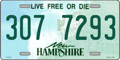 NH license plate 3077293