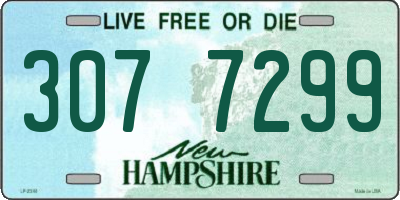 NH license plate 3077299