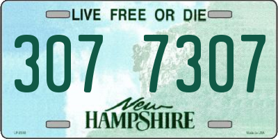 NH license plate 3077307