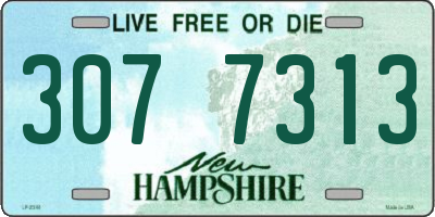 NH license plate 3077313