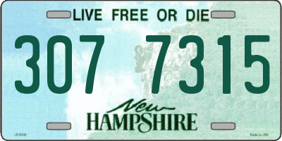 NH license plate 3077315