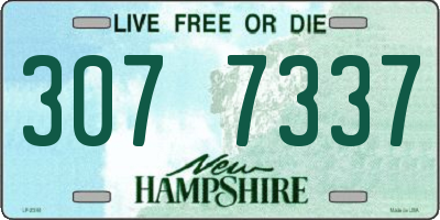 NH license plate 3077337