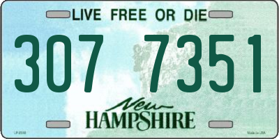 NH license plate 3077351