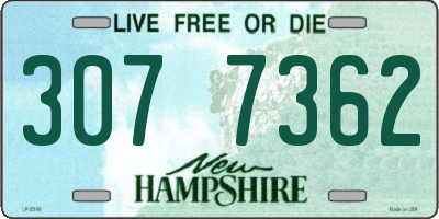 NH license plate 3077362