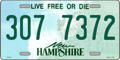NH license plate 3077372