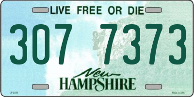 NH license plate 3077373