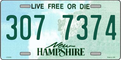 NH license plate 3077374
