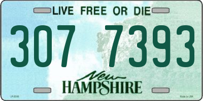 NH license plate 3077393