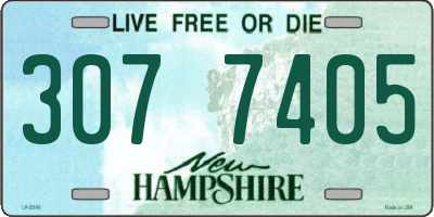 NH license plate 3077405