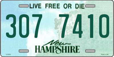 NH license plate 3077410