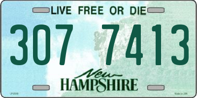 NH license plate 3077413
