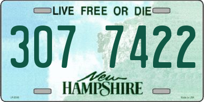 NH license plate 3077422