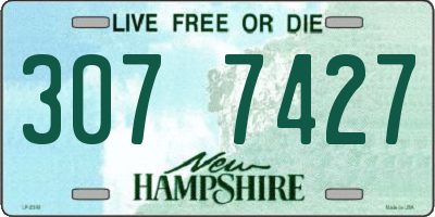 NH license plate 3077427