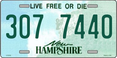 NH license plate 3077440