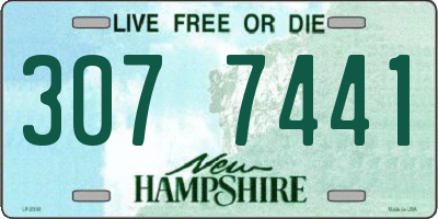 NH license plate 3077441
