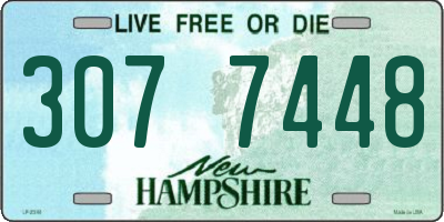 NH license plate 3077448