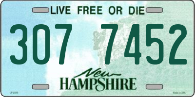NH license plate 3077452