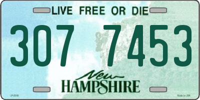 NH license plate 3077453
