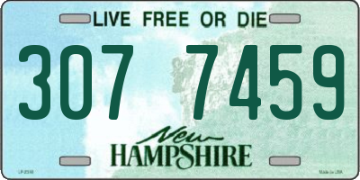 NH license plate 3077459