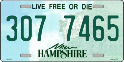 NH license plate 3077465