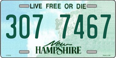 NH license plate 3077467