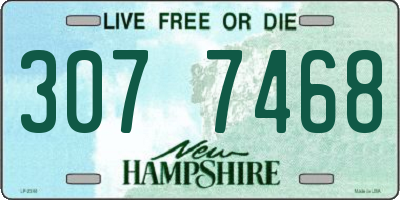 NH license plate 3077468