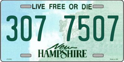 NH license plate 3077507