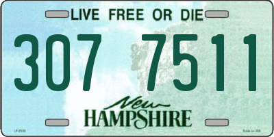 NH license plate 3077511