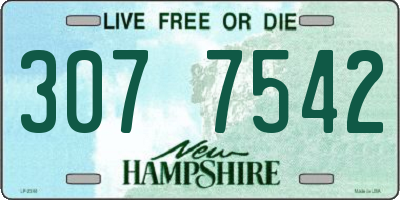 NH license plate 3077542