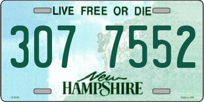 NH license plate 3077552