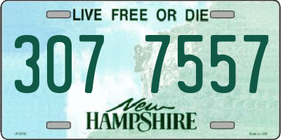 NH license plate 3077557