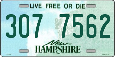 NH license plate 3077562