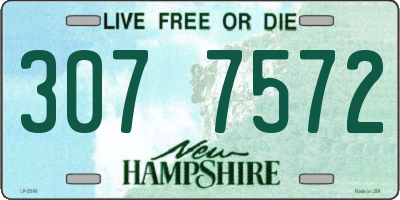 NH license plate 3077572