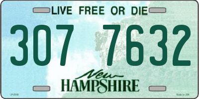 NH license plate 3077632