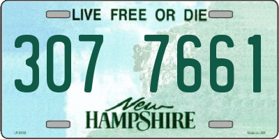 NH license plate 3077661