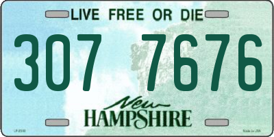 NH license plate 3077676