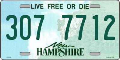 NH license plate 3077712